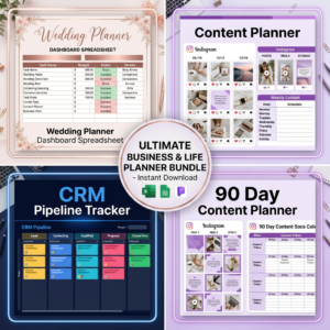 CRM Pipeline Tracker Spreadsheet | Sales Pipeline Tracker Template | Freelancer CRM Google Sheets | Lead Tracker Instant Download