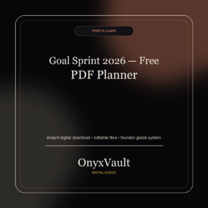 OnyxVault digital product cover