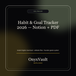 OnyxVault digital product cover