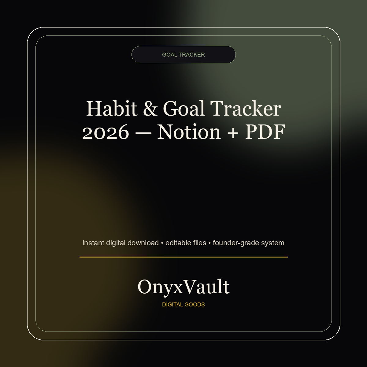 OnyxVault digital product cover