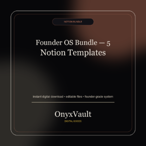 OnyxVault digital product cover